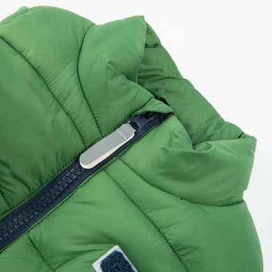 Cool Club, Vesta pentru baieti, verde-bleumarin, imprimeu Urban Adventure