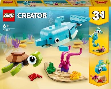 LEGO Creator, 3in1 Delfin si broasca testoasa, 31128
