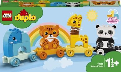 LEGO DUPLO Creative Play, Primul meu tren cu animale, 10955