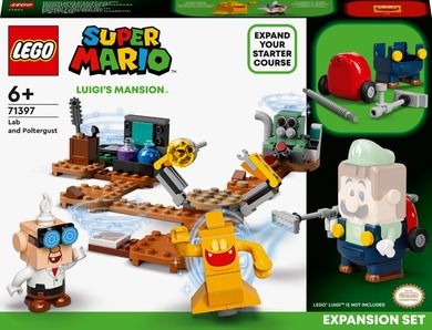 LEGO Super Mario, Set de extindere Laboratorul si Poltergust din Luigi’s Mansion, 71397