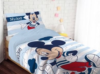 Mickey Mouse, set lenjerie de pat single, 100-135 cm