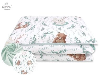 MimiNu, Lulu Natural, set lenjerie de pat single, 90-120 cm