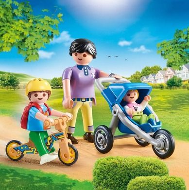 Playmobil, City Life, Mama cu copii, 70284