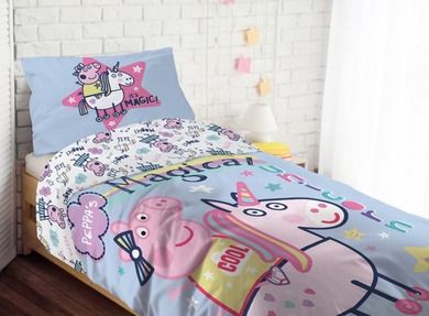 Purcelusa Peppa, set lenjerie de pat single, 160-200 cm