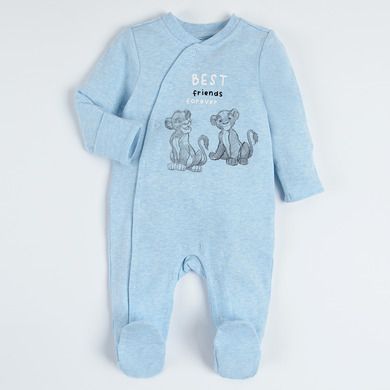 Set pentru baieti, Caciula, Body cu maneca lunga, Pijama tip salopeta, mix de culori, imprimeu Lion King