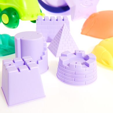 Smiki Beach Toy, masinuta, forme si accesorii pentru nisip