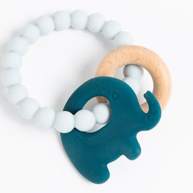 Smiki, Elefant, inel de dentitie, gri-albastru