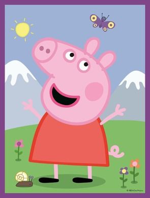Trefl, Purcelusa Peppa, Baby Maxi, puzzle, 2-10 piese
