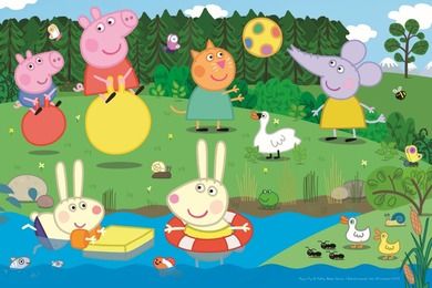 Trefl, Purcelusa Peppa, Distractie de vacanta, puzzle, 60 piese
