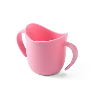 BabyOno, Flow, cana ergonomica pentru copii, 120 ml, roz