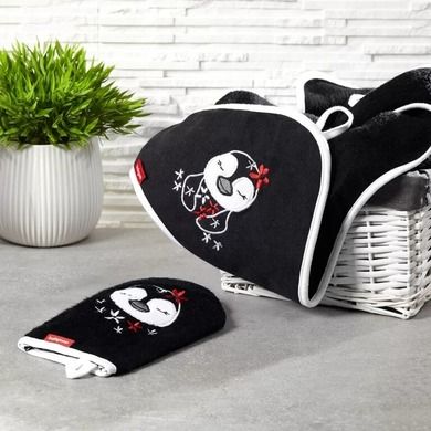 BabyOno, Pinguin, prosop de baie din bambus cu gluga, 85-85 cm