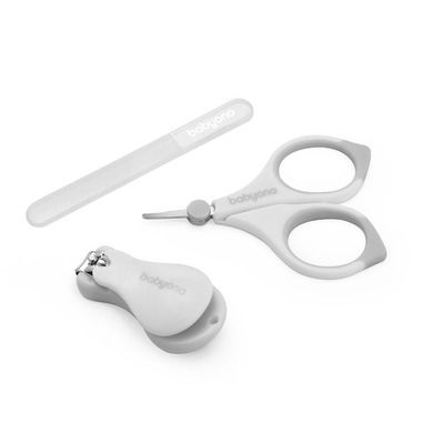 BabyOno, set manichiura pentru copii si bebelusi, gri