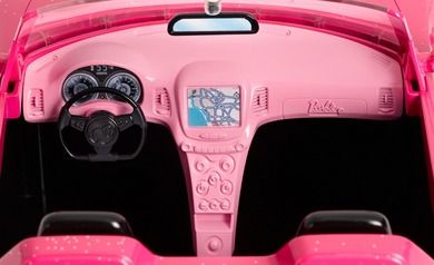 Barbie, Cabriolet roz, set de joaca fara papusa