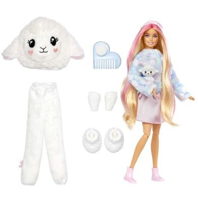 Barbie, Cutie Reveal, papusa oaie si accesorii