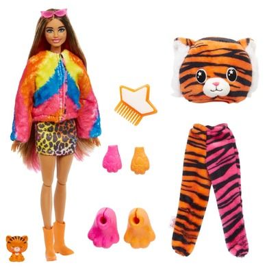 Barbie, Cutie Reveal, Tigru, papusa de serie Jungla