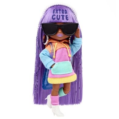 Barbie, Extra Minis, mini papusa, par violet