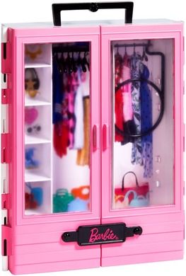 Barbie Fashionistas, Garderoba eleganta, set de accesorii pentru papusi
