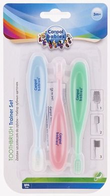 Canpol babies, set trei periute pentru dinti si gingii