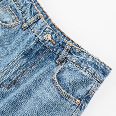 Cool Club, Blugi pentru fete, tip wide leg, denim