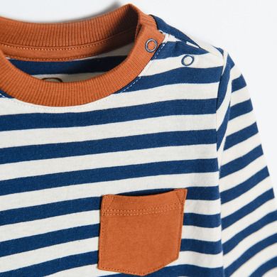Cool Club, Bluza cu maneca lunga pentru baieti, ecru, albastru, bleumarin, set 3 buc.