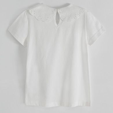 Cool Club, Bluza cu maneca scurta pentru fete, alb