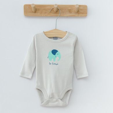 Cool Club, Body cu maneca lunga pentru baieti, mix, imprimeu Be brave, set 3 buc.