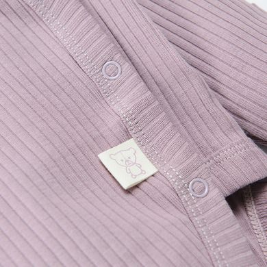 Cool Club, Body cu maneca lunga pentru fete, din tricot striat, mov