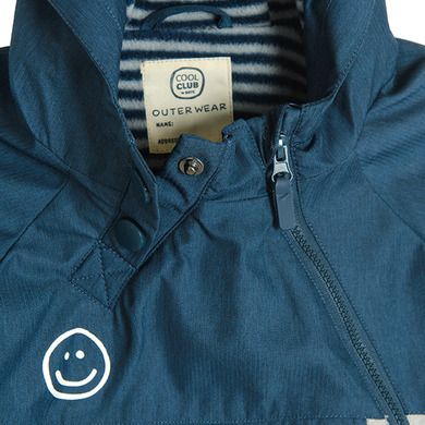 Cool Club, Geaca cu gluga pentru baieti, gri-bleumarin