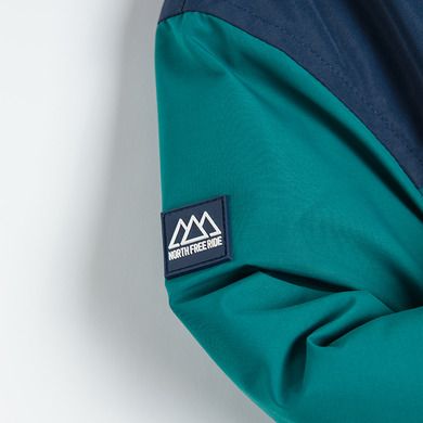 Cool Club, Geaca de schi cu gluga pentru baieti, verde-bleumarin