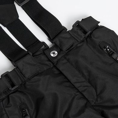 Cool Club, Pantaloni de schi pentru baieti, gri inchis, cu bretele