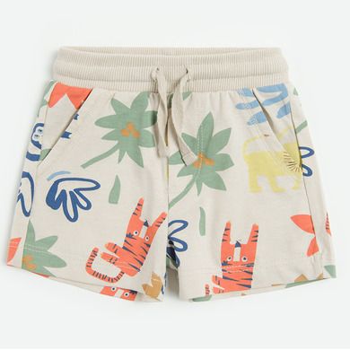 Cool Club, Pantaloni scurti pentru baieti, gri, kaki, set, 2 buc.