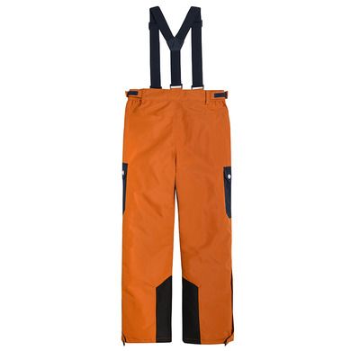 Cool Club, Pantaloni ski cu bretele pentru baieti, maro deschis