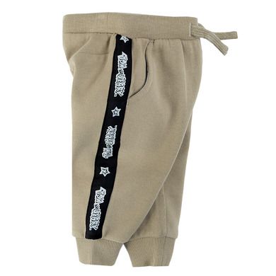 Cool Club, Pantaloni trening pentru baieti, kaki, imprimeu Tom & Jerry