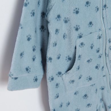 Cool Club, Pijama tip salopeta pentru bebelusi, polar, bleumarin