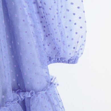 Cool Club, Rochie cu maneca lunga pentru fete, lila