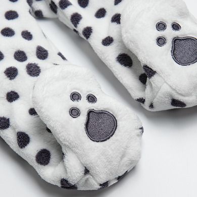 Cool Club, Salopeta cu gluga pentru bebelusi, alb, imprimeu 101 Dalmatieni