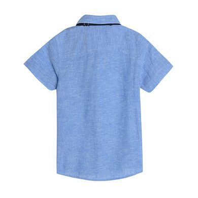 Cool Club, Set pentru baieti, camasa cu maneca scurta, papion, albastru-bleumarin