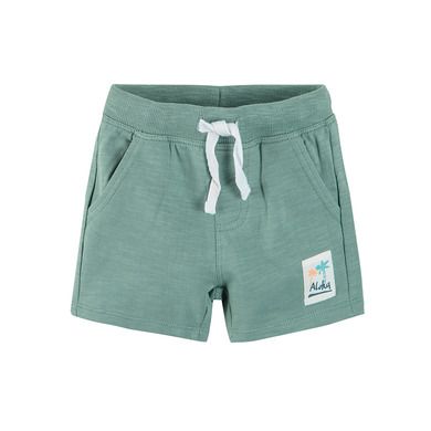 Cool Club, Set pentru baieti, tricou, pantaloni scurti, alb-verde, imprimeu rechin, Be cool