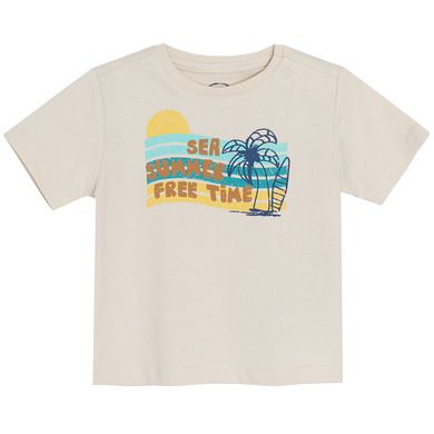 Cool Club, Set pentru baieti, Tricou, Pantaloni scurti, bej-turcoaz