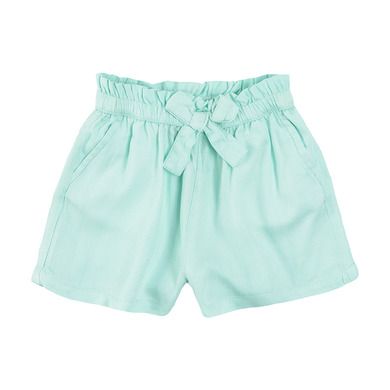 Cool Club, Set pentru fete, Bluza cu maneca scurta, Pantaloni scurti, alb-verde menta, imprimeu papagal, Pretty Summer