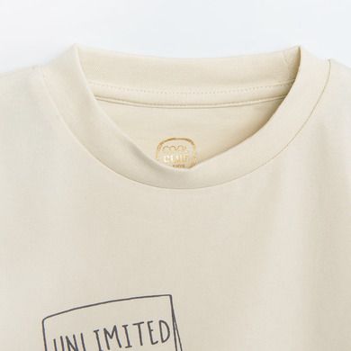 Cool Club, Tricou pentru fete, ecru, imprimeu catei, Unlimited cuddles