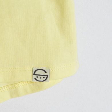 Cool Club, Tricou pentru fete, galben, cu buzunar