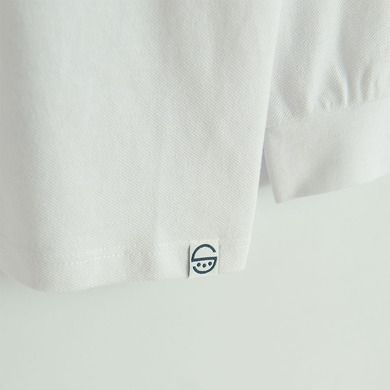 Cool Club, Tricou polo cu maneca lunga pentru baieti, alb