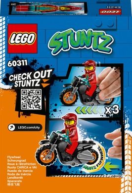 LEGO City, Motocicleta de cascadorie pentru pompieri, 60311