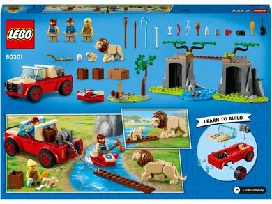 LEGO City Stunt, Masina de teren pentru salvarea animalelor salbatice, 60301