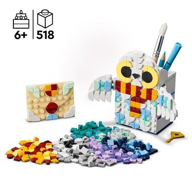 LEGO DOTS, Suport pentru creioane Hedwig, 41809