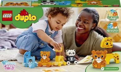 LEGO DUPLO Creative Play, Primul meu tren cu animale, 10955
