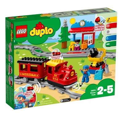 LEGO DUPLO Town, Tren cu aburi, 10874