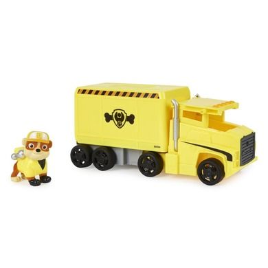 Paw Patrol, Big Truck Pups, Rescue Truck, Rubble, vehicul cu figurina