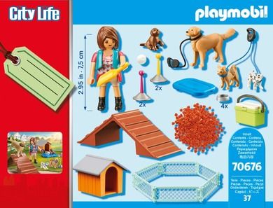 Playmobil, City Life, Gift Set: Dresorul de catei, 70676